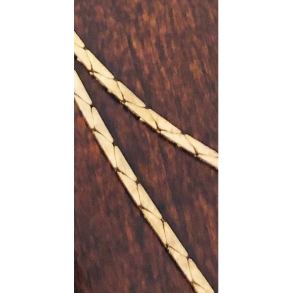 Vintage Flower Gold Tone Lariat Necklace - Picture 5 of 5